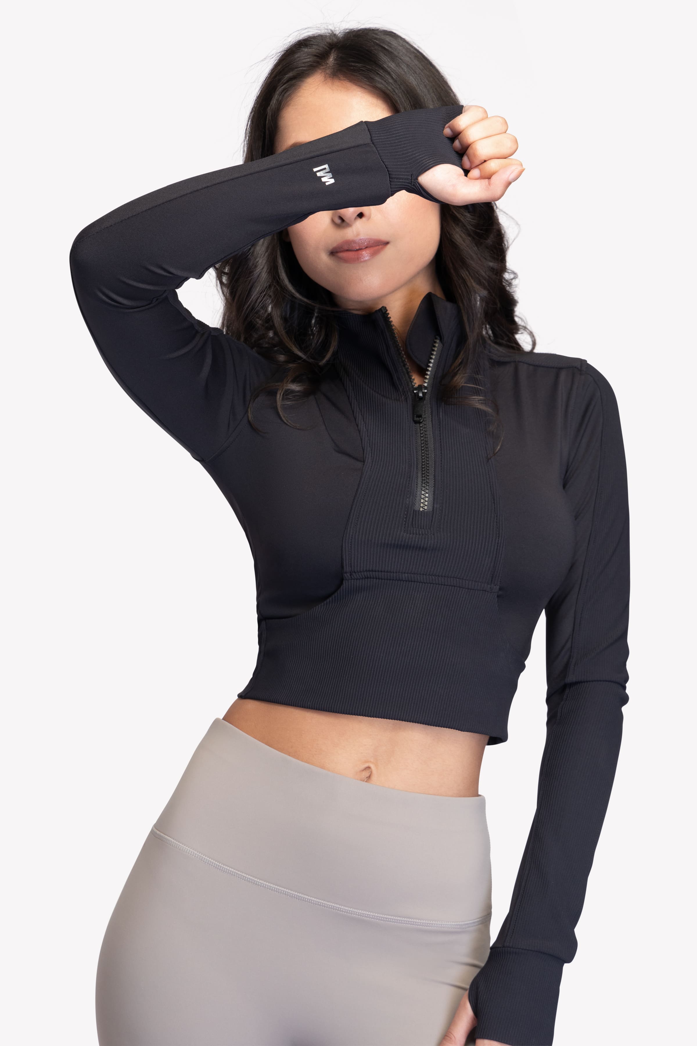 Switch Long Sleeve Ribbed Crop Top