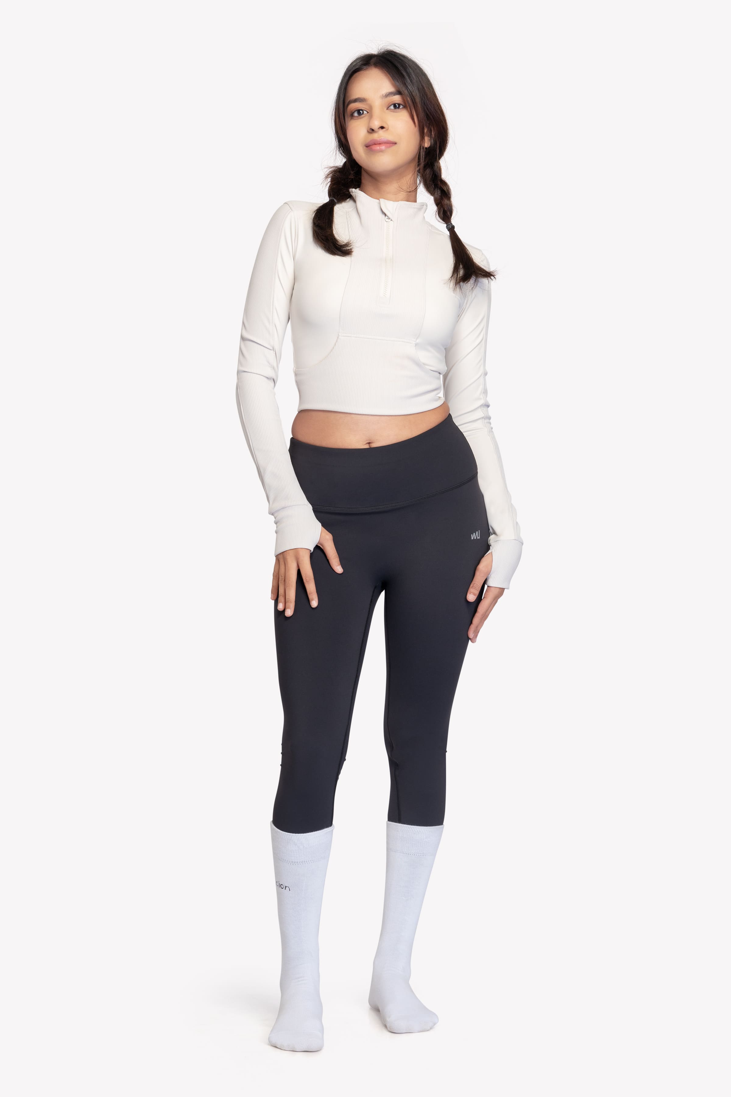 Switch Long Sleeve Ribbed Crop Top